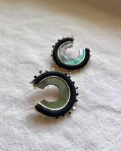 Load image into Gallery viewer, French Hoops Black