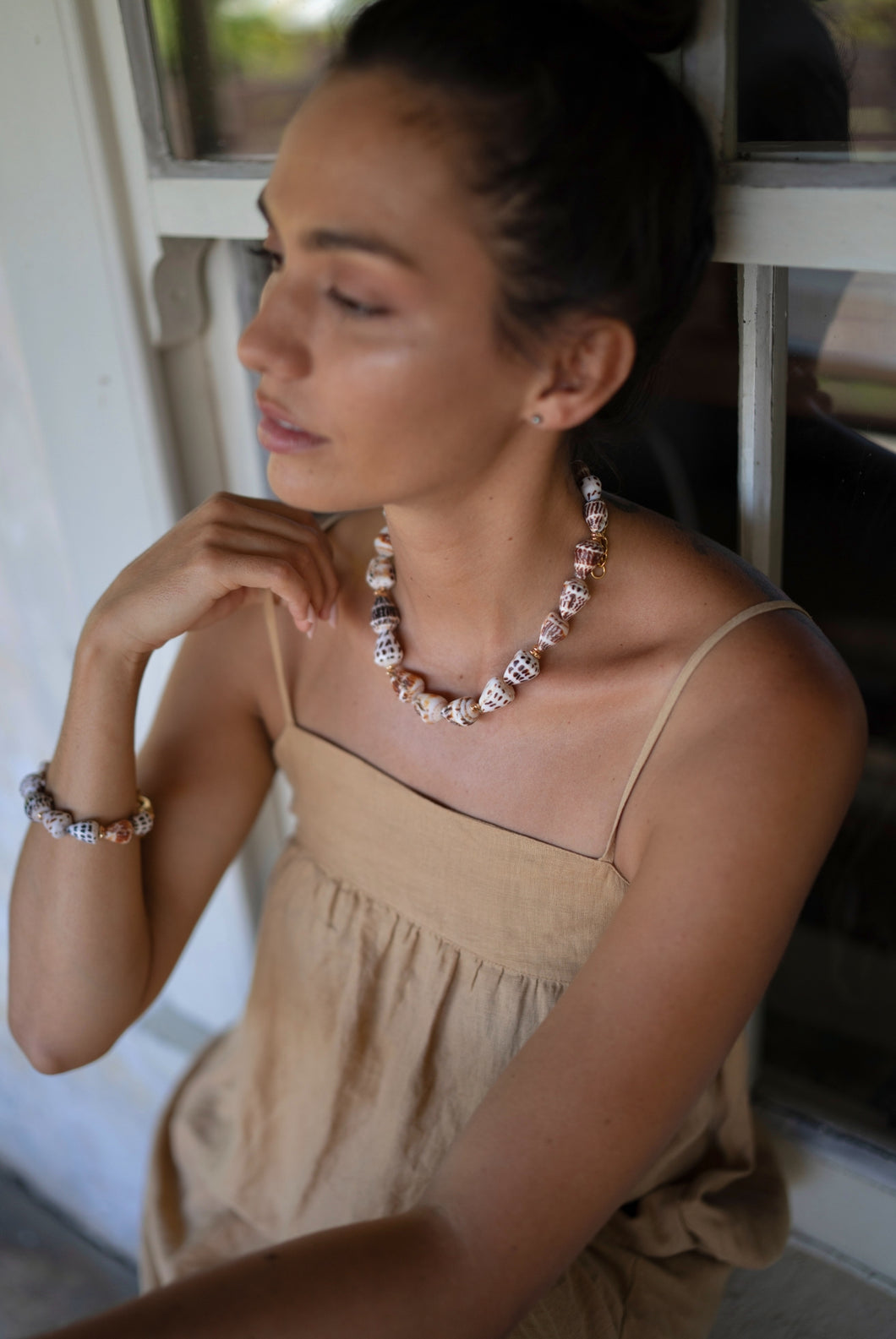 The Animal Print Shell Necklace